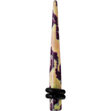 Load image into Gallery viewer, 6G Green Snake Skin Acrylic Taper