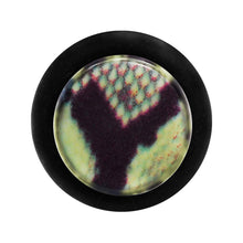 Load image into Gallery viewer, 0G Green Snake Skin Acrylic Taper