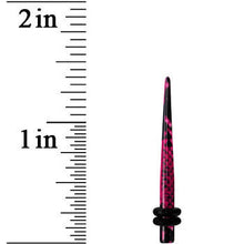 Load image into Gallery viewer, 8G Pink Snake Skin Acrylic Taper