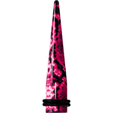 Load image into Gallery viewer, 00G Pink Snake Skin Acrylic Taper