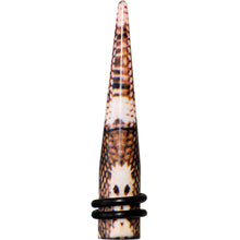 Load image into Gallery viewer, 0G Blushing Snake Skin Acrylic Taper