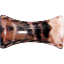 Load image into Gallery viewer, 8G Blushing Snake Skin Acrylic Saddle Plug