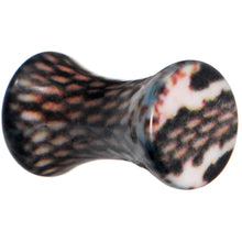 Load image into Gallery viewer, 6G Blushing Snake Skin Acrylic Saddle Plug