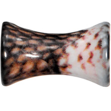 Load image into Gallery viewer, 6G Blushing Snake Skin Acrylic Saddle Plug