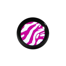 Load image into Gallery viewer, 2G Acrylic Pink White Zebra Saddle Plug
