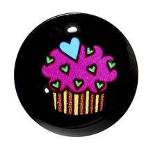 Load image into Gallery viewer, 1/2 Acrylic Single Flare Heart Sprinkle Cupcake Plug