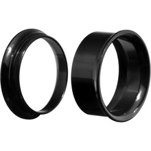 Load image into Gallery viewer, 7/8 Black Double Flare Internally Threaded Tunnel