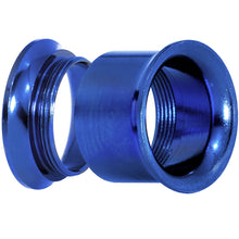 Load image into Gallery viewer, 13mm Royal Blue Anodized Titanium Screw Fit Tunnel