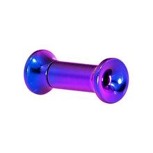Load image into Gallery viewer, 8G Purple Anodized Titanium Screw Fit Tunnel