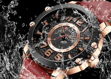 Load image into Gallery viewer, Men's Waterproof Sport Watch With Leather Belts And Large Numbers Details Unique Design Perfect Gift