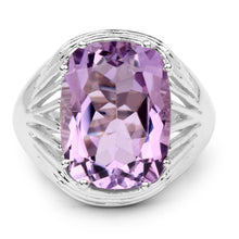 Load image into Gallery viewer, 10.02 Carat Genuine Amethyst .925 Sterling Silver Ring