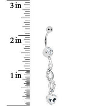 Load image into Gallery viewer, Crystalline Spiral Twist Heart Belly Ring