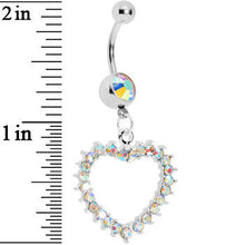 Load image into Gallery viewer, Passionate Aurora Hollow Heart Belly Ring