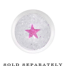 Load image into Gallery viewer, 8G Clear Acrylic Glitter Purple Star Confetti Taper
