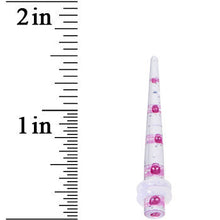 Load image into Gallery viewer, 6G Clear Acrylic Glitter Purple Skull Confetti Taper