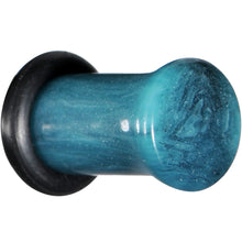 Load image into Gallery viewer, 2G Teal Marble Swirl Acrylic Single Flare Plug Set