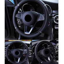 Load image into Gallery viewer, 38CM Car Steering Wheel Cover Auto Steering Wheel Braid On The Steering Wheel Cover Case Steering Wheel Cover Universal Microfiber Leather Viscose Breathable Anti-Slip Universal Genuine Leather Auto Car Steering Wheel Cover Car Accessories