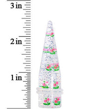 Load image into Gallery viewer, 5/8 Clear Acrylic Glitter Pink Cherry Confetti Taper