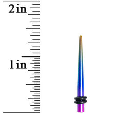 Load image into Gallery viewer, 8G Acrylic Electric Rainbow Straight Taper