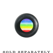 Load image into Gallery viewer, 6G Acrylic Retro Rainbow Straight Taper