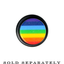 Load image into Gallery viewer, 1/2 Acrylic Retro Rainbow Straight Taper