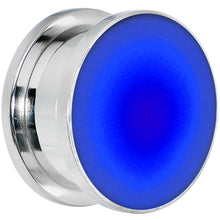 Load image into Gallery viewer, 18mm Stainless Steel Blue LED Light Up Screw Fit Plug