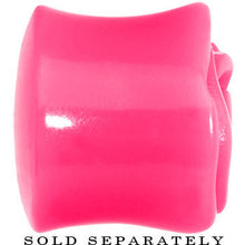 Load image into Gallery viewer, 1 inch Pink Rose Flower Acrylic Saddle Plug