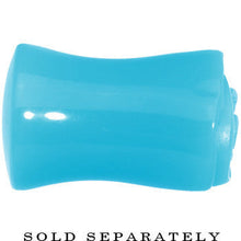 Load image into Gallery viewer, 1/2 Blue Rose Flower Acrylic Saddle Plug