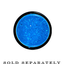 Load image into Gallery viewer, 20mm Blue Acrylic Silver Glitter Taper
