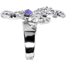 Load image into Gallery viewer, Crystalline Daisy Flower Adjustable Ring
