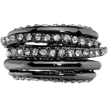 Load image into Gallery viewer, Multi Row Dazzling Gem Adjustable Ring