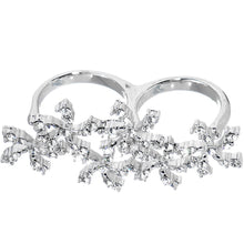 Load image into Gallery viewer, Crystalline Star Spangled Double Finger Ring