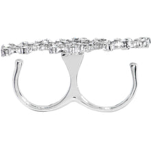 Load image into Gallery viewer, Crystalline Star Spangled Double Finger Ring