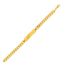 Load image into Gallery viewer, 14k Yellow Gold Men's ID Cuban Chain Bracelet