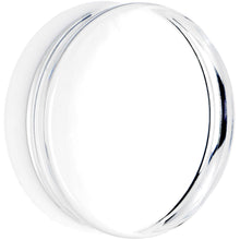 Load image into Gallery viewer, 40mm Clear White Acrylic Mirror Split Saddle Plug