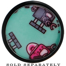Load image into Gallery viewer, 18mm Aqua Acrylic Multi Robots Taper
