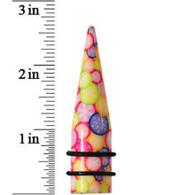 Load image into Gallery viewer, 5/8 Groovy Retro Flower Acrylic Taper