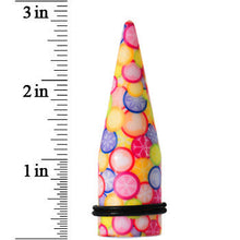 Load image into Gallery viewer, 20mm Groovy Retro Flower Acrylic Taper