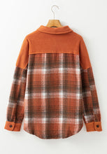 Load image into Gallery viewer, Plaid Button Up Long Sleeve Jacket Classic & Timeless Lightwear Outerwear For women and Girls