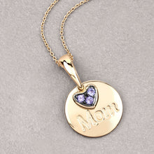 Load image into Gallery viewer, 0.21 Carat Genuine Tanzanite .925 Sterling Silver Pendant