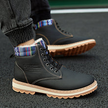Load image into Gallery viewer, Business Soft Mens Boots Winter Shoes Waterproof Snow Boots With Warm Plush Winter Footwear Casual Boots Winter Hiking Boots Lining Outdoor Anti Slip Outdoor Sport Shoes