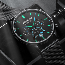 Load image into Gallery viewer, New Fashion Luminous Mens Watches Luxury Sport Quartz Mesh Strap Elegant Waterproof Wristwatch For Men