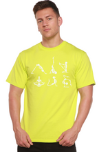 Load image into Gallery viewer, Halloween Skeleton Namaste Men's Bamboo Viscose/Organic Cotton Short Sleeve Graphic T-Shirt