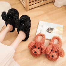 Load image into Gallery viewer, Couples Winter Pack Heel Cotton Shoes Women's Mens Slipper Winter Shoes New Fashion Casual Fur Plush Slides Winter Slippers For Women House Slippers Fluffy Soft Comfy Fuzzy Slippers Faux Fur Plush Anti-Skid Slippers