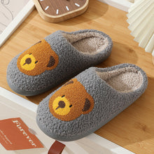 Load image into Gallery viewer, Women Smiley Slippers Fluffy Home Warm Fur Slippers Smiley Face Household Couple Slippers Indoor Warm Home Non-Slip Couple Style Casual Shoes Indoor Outdoor Anti-Skid Plush Fleece Lined House Shoes