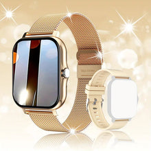 Load image into Gallery viewer, New Women Waterproof Smart Watch With T80/P70 Bluetooth and Heart Rate Monitor Fitness Tracker Luxury New Lady Smartwatch
