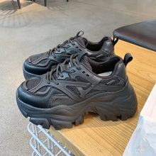 Load image into Gallery viewer, High Quality Chunky Sneakers Womens Platform Fashion Breathable Height Increased Thick Bottom Trainers High White Fashion Thick Soled Sports Walking Sneakers