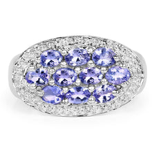 Load image into Gallery viewer, 1.70 Carat Genuine Tanzanite .925 Sterling Silver Ring