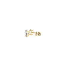 Load image into Gallery viewer, 1/2 cttw Lab Grown Round Diamond Stud Earrings 14k Yellow Gold (G/VS2)