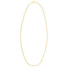 Load image into Gallery viewer, Double Extendable Cable Chain in 14k Yellow Gold (1.40 mm)